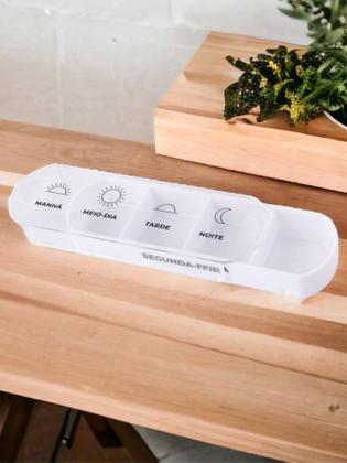 Imagem de Porta Comprimido com 28 Compartimentos Semanal No Estojo