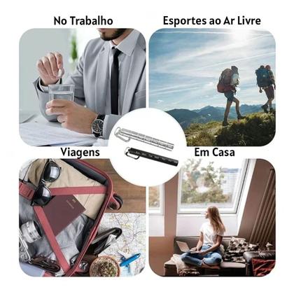 Imagem de Porta Comprimidos Capsulas Bolsa Camping Viagem Metal Resistente Rosqueável Compacto -