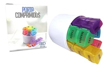 Imagem de Porta Comprimidos Semanal 4x/dia Organizador De Medicamentos