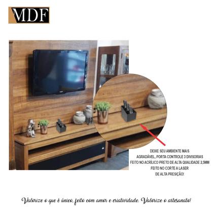 Imagem de Porta Controle em Acrilico com 3 Divisórias 14,5x9x13 Colorido