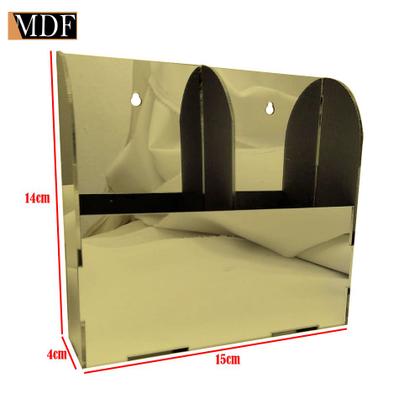 Imagem de Porta Controle em Acrilico Parede ou Mesa com 2 Divisória 15x4x14 Colorido