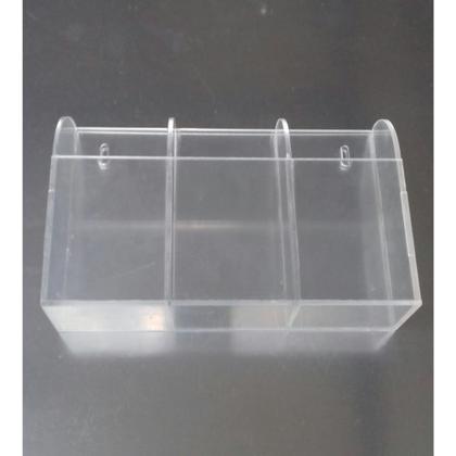 Imagem de Porta Controle Remoto TV/Ar condicionado Acrílico Cristal Suporte Parede 3 controles
