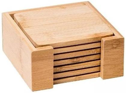 Imagem de Porta Copos Com Suporte Ecokitchen Bambu - Mimostyle