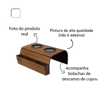 Imagem de Porta Copos E Controle pra Sofá Esteira de MDF