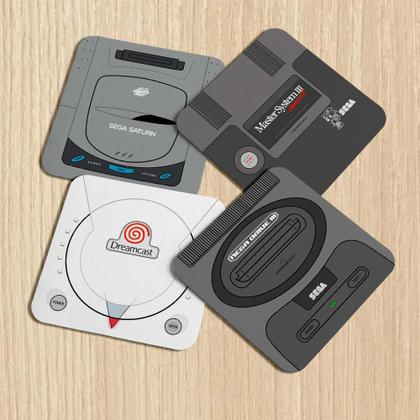 Imagem de Porta copos Gamer - Classic consoles Super Games SG c/ 4pç