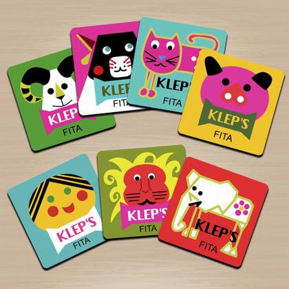 Imagem de Porta copos Geek - Bala Kleps fita nostalgia doce 7pçs