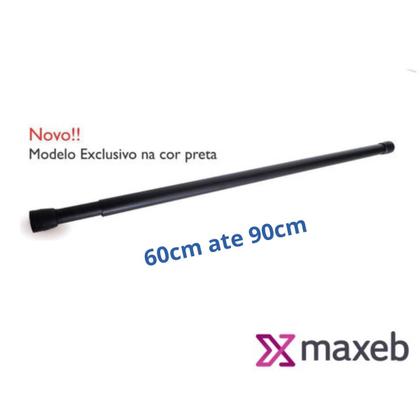 Imagem de Porta Cortina Box Varão Box Banheiro Extensível Universal Ajustavel 60x90cm