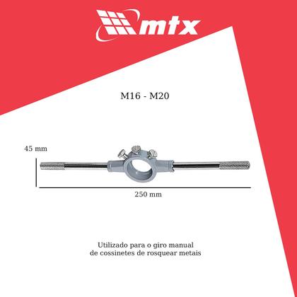 Imagem de Porta Cossinete 45 Mm M16 Ao M20 - Mtx