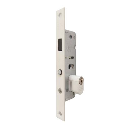 Imagem de Porta de Alumínio Balcão 3 Folhas Branca Linha 25 Com Fechadura - DC