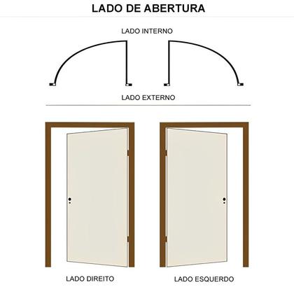 Imagem de Porta de Alumínio Brilhante Palheta Hale Esquadrias- Lado Esquerdo - 2.10 (A) x 0.90 (L)