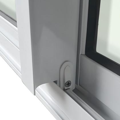 Imagem de Porta de Correr 4 Folhas Moveis 210 X 240 Elite com Fechadura Tetra Vidro Liso