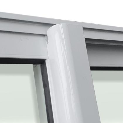 Imagem de Porta de Correr 4 Folhas Moveis 210 X 240 Elite com Fechadura Tetra Vidro Liso