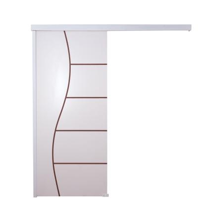 Imagem de Porta de Correr Branco Prime Frisada F07