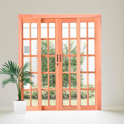Imagem de Porta de Correr de Madeira 216CMX180CMX12CM PE631 Esel Marrom
