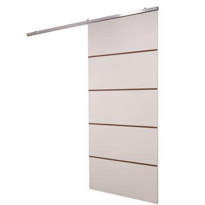 Imagem de Porta de Correr Prime Frisada Kit Alumínio