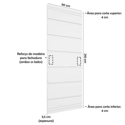 Imagem de Porta De Madeira  Frisada U.V  210cm x 90cm - R50VL