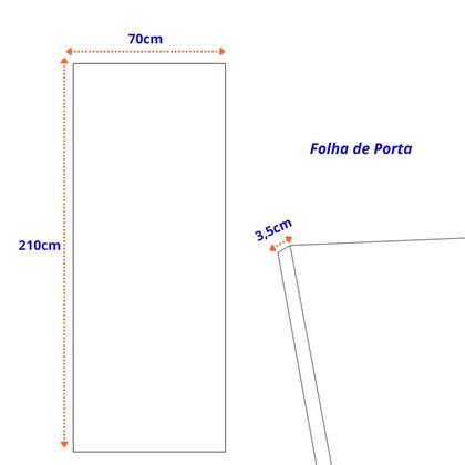 Imagem de Porta de Madeira Maciça 210cmx70cm Friso 03 Jb Portas Ipê