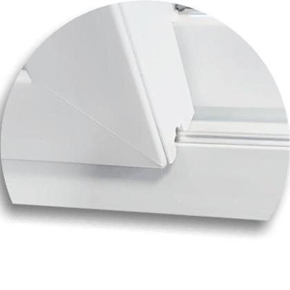 Imagem de Porta de PVC de Correr 210x180cm com 2 Folhas e Vidro Liso Temperado ITEC Brimak