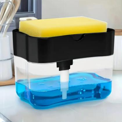 Imagem de Porta Detergente com Dispenser 600ml + Bucha Inclusa