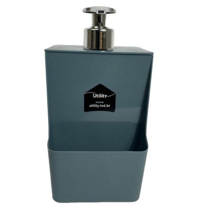 Imagem de Porta Detergente Dispenser Sabão Liquido Suporte Bucha 600ml