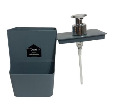 Imagem de Porta Detergente Dispenser Sabão Liquido Suporte Bucha 600ml