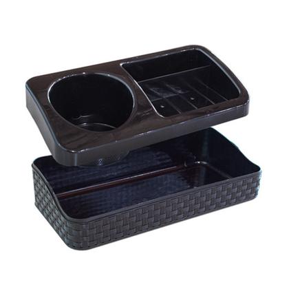 Imagem de Porta detergente esponja e sabão rattan preto arqplast