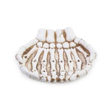 Imagem de Porta Doce Resina Mãos de Caveira pra Docinhos de Halloween