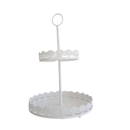 Imagem de Porta Doces 2 Andares Metal Branco