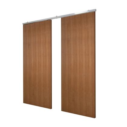 Imagem de Porta Dupla de Correr p/ Verniz Kit Alumínios