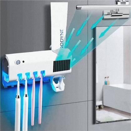 Imagem de Porta Escova de Dentes Suporte para Banheiro Esterilizador Elétrico C/Led