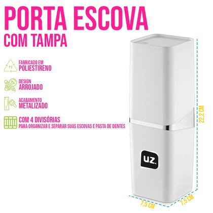 Imagem de Porta Escova Dentes Tampa Viagem Necessaire Dental Suporte