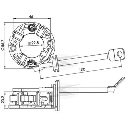 Imagem de Porta escova do motor de partida Ford Ecosport 2005 a 2012