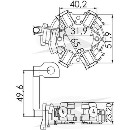 Imagem de Porta escova do motor de partida Sprinter Furgão 2011 a 2019