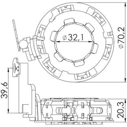 Imagem de Porta Escova Partida Mobi Argo 1.0 C Motor Firefly UF 1305/6