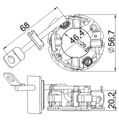 Imagem de Porta Escova Partida Monza Astra Corsa Palio UF 1.149/4