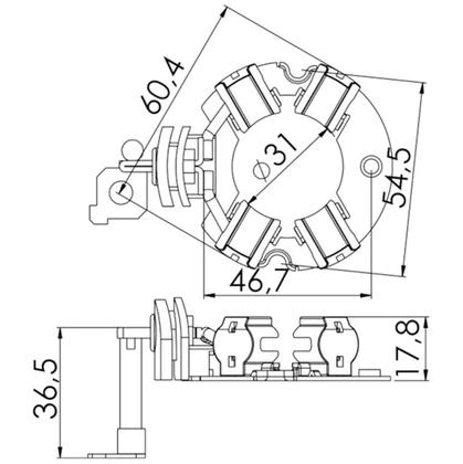Imagem de Porta Escova Prisma Classic Celta Spin Cobalt Onix UF 1325/4