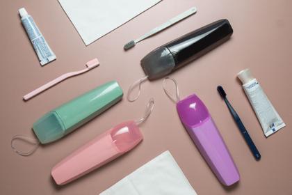 Imagem de Porta Escovas Creme Dental Portátil Rosa quartzo UP2000RSQF OU