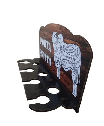 Imagem de Porta Espeto de Parede Churrasco para 7 Espetos MDF 4mm