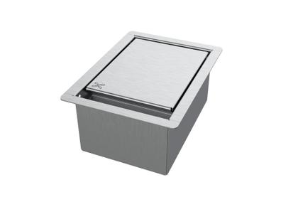 Imagem de Porta Esponja De Embutir Inox C/ Válvula Para Cozinha Pia 15x11cm