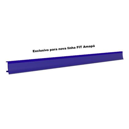 Imagem de Porta Etiqueta Bandeja Gondola Fit 90 Cm Azul Kit Com 30