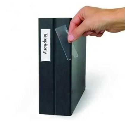 Imagem de Porta Etiqueta Com Papel 25x75MM Pacote Com 6