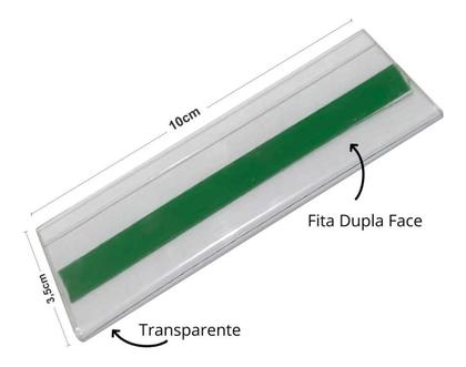 Imagem de Porta Etiqueta / Porta Preço U Com Dupla Face 10X3,5 100 Pçs