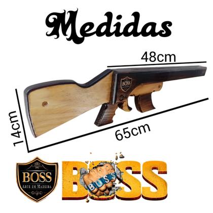 Imagem de Porta Facas para Cozinha e  Área de Churrasco de Parede em Madeira Nobre