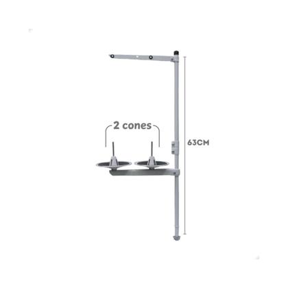 Imagem de Porta Fio Para Máquina Costura Industrial Suporte de Linha 2 Cones
