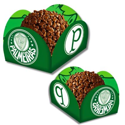 Imagem de Porta Forminha de Doces Brigadeiro Palmeiras Festa de Aniversário - 40 Unidades - Festcolor