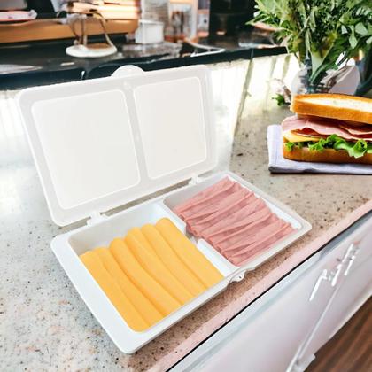 Imagem de Porta Frios Articulável C Trava Conserva Presunto Queijo