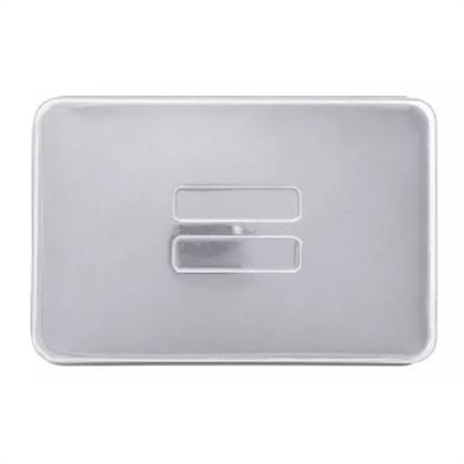 Imagem de Porta Frios de Bambu e PP Cinza Com Tampa 23x14x4 Cm Lyor