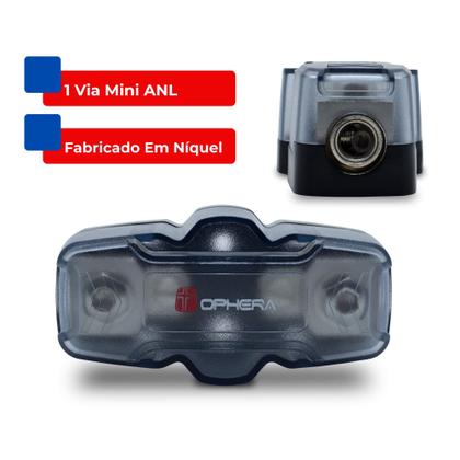 Imagem de Porta Fusível 1 Via 0/4AWG Niquel Mini ANL Ophera - 5443