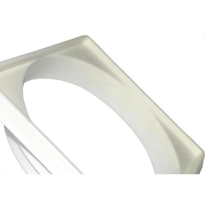 Imagem de Porta Grelha Pvc Krona Quadrada 10X10 Branca Nr58 - Kit C/12 Pecas