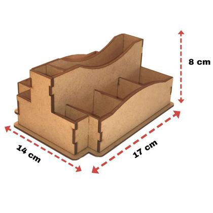 Imagem de Porta Guardanapo e Sachê em MDF - Kit 5 Unidades